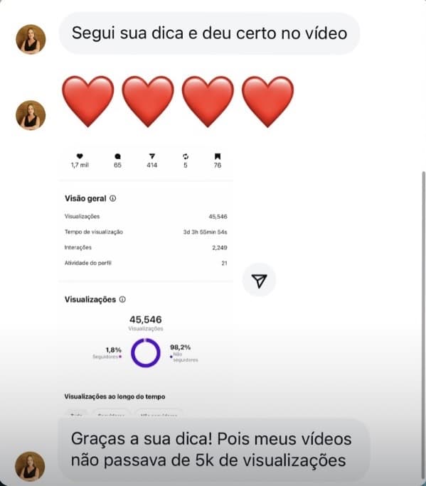 Depoimento de aluna 3